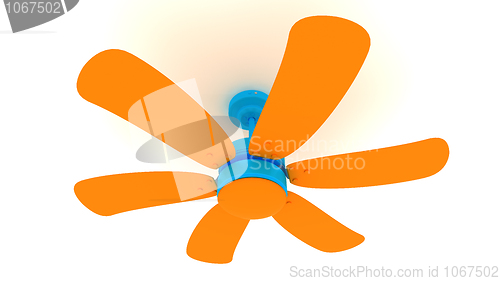 Image of Orange 3D Fan