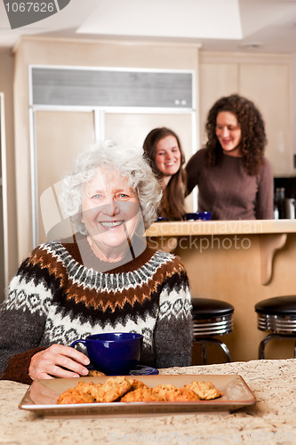 Image of Senior lady at home