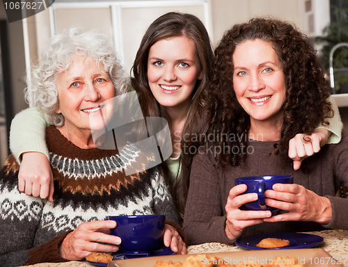 Image of Grandmother, daughter and granddaughter