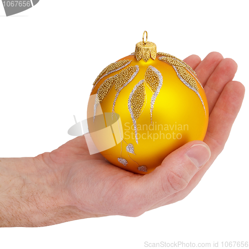 Image of Cristmas tree gold ball