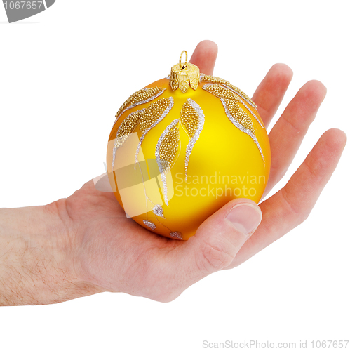 Image of Cristmas tree gold ball