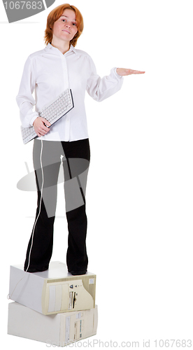 Image of Girl with the keyboard