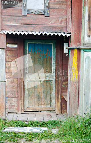 Image of Green peeled door