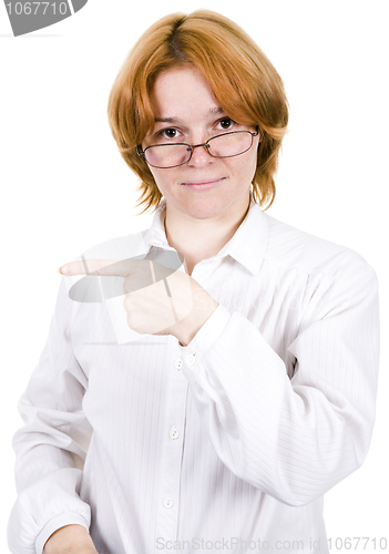 Image of The girl in spectacles