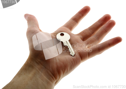 Image of Key on palm