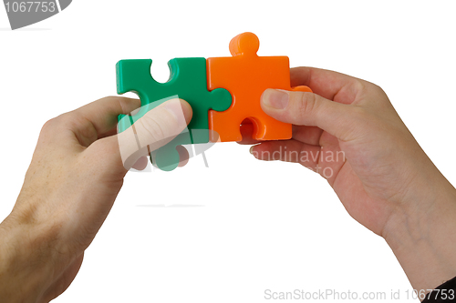 Image of Detail of a puzzle