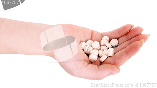 Image of Handful of tablets