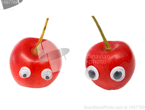 Image of Sweet cherries with eyes