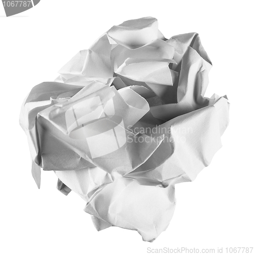 Image of The crumpled sheet of paper