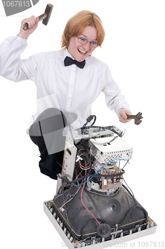Image of Repairing the old electronic equipment