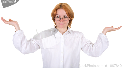 Image of Woman in a white
