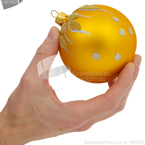Image of Cristmas-tree golden ball
