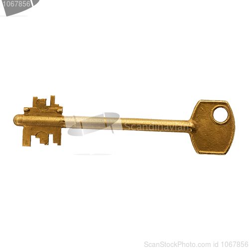 Image of Golden key white