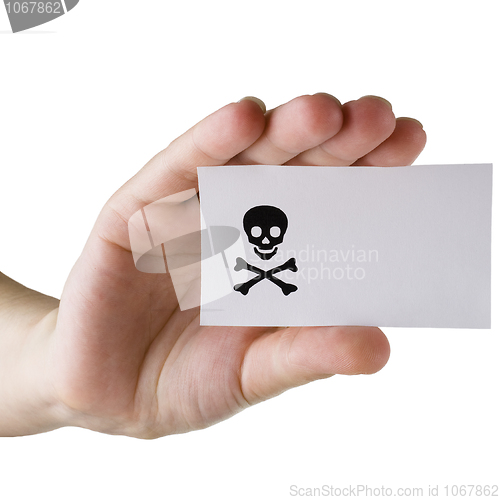 Image of Paper card in a hand