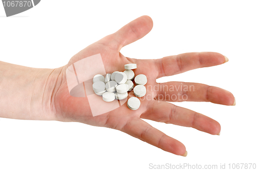 Image of Handful of tablets