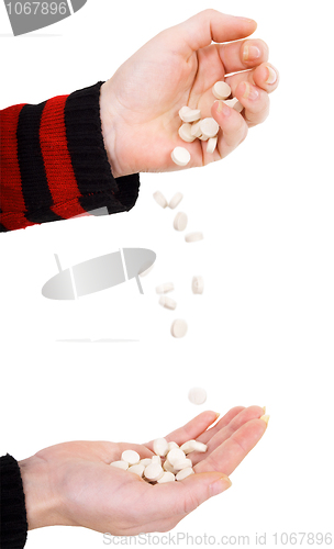 Image of Tablets and hands