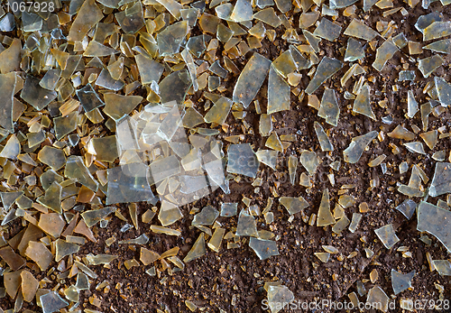 Image of Dirty floor and splinters of glass