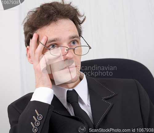 Image of The man - businessman and problems