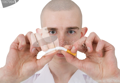 Image of Man and cigarette