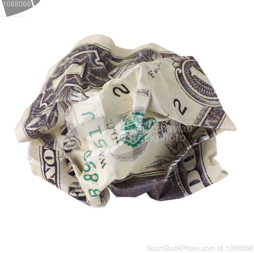 Image of Crumpled dollar