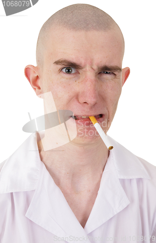 Image of Man and cigarette