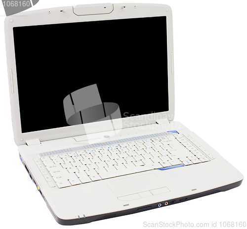 Image of The old white laptop