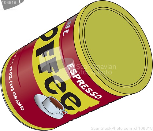 Image of Coffee tin can