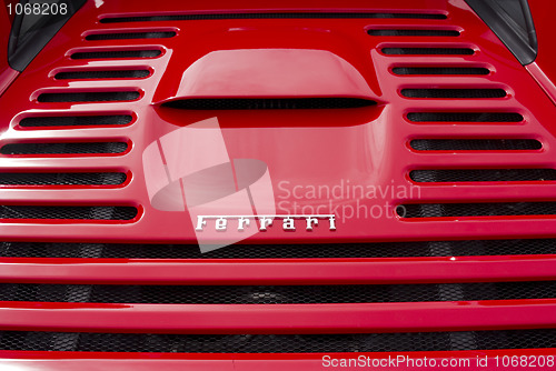 Image of Red Ferrari automobile