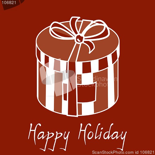 Image of Happy holiday gift box