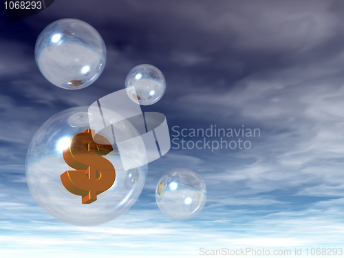 Image of dollar bubble