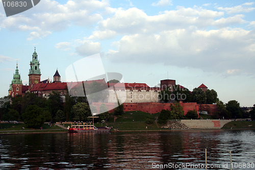 Image of Wawel castle on Vistula