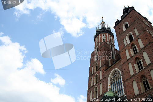 Image of Mariacki church with copyspace