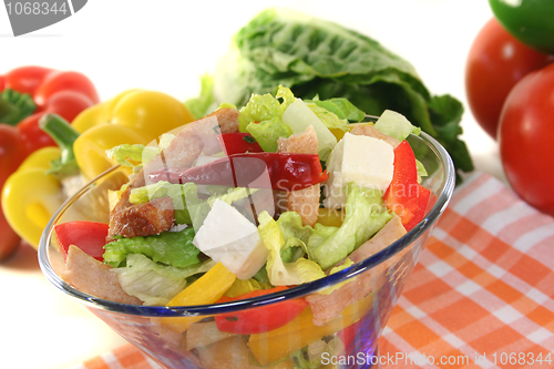 Image of Mixed salad with turkey strips