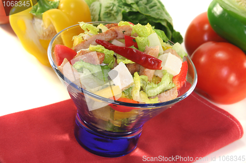 Image of Mixed salad with turkey strips