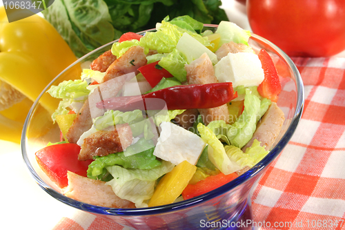 Image of Mixed salad with turkey strips