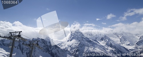 Image of Ski resort. Panorama