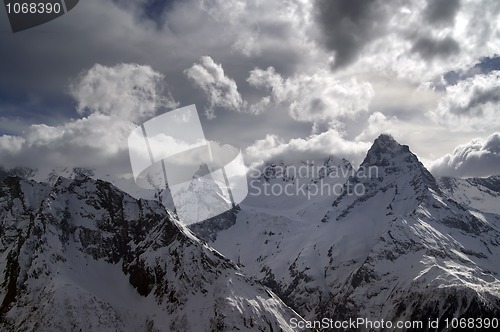 Image of Mountains in clouds