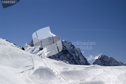 Image of Snowboard park at ski resort