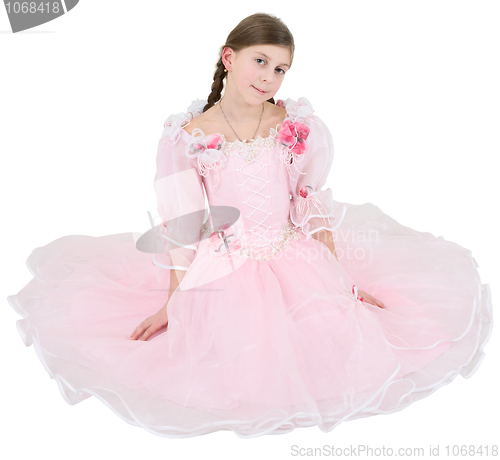 Image of Girl in pinkish dress