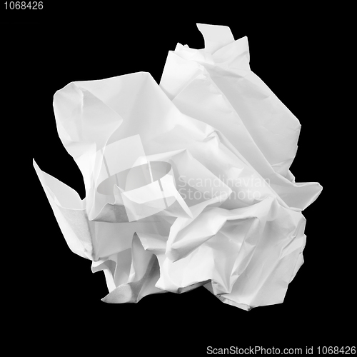 Image of Crumpled sheet of paper