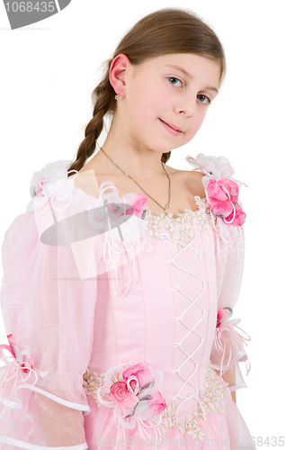 Image of Girl in pinkish dress