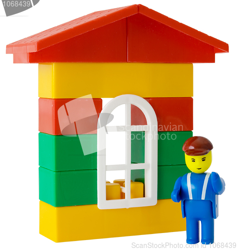 Image of Toy house and little man