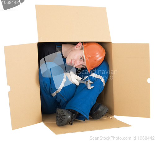 Image of Labourer in box 