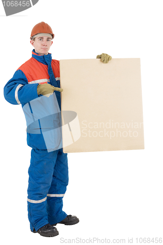 Image of Laborer with box