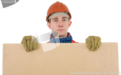 Image of Labourer with box