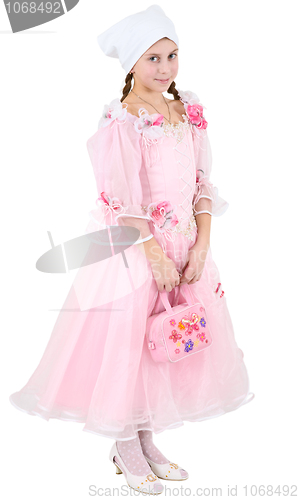 Image of Girl in pinkish dress