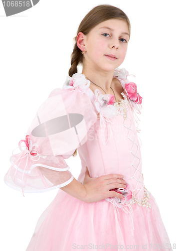 Image of Girl in pinkish dress
