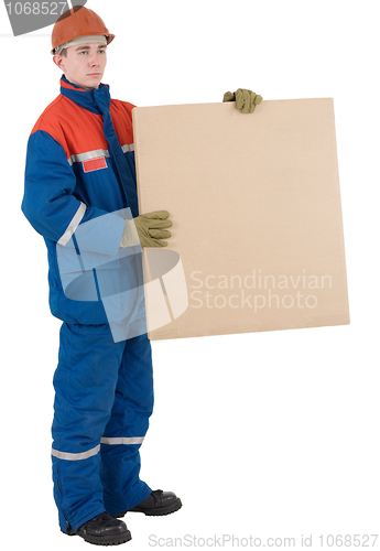 Image of Worker with box