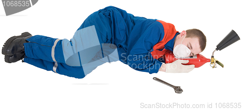 Image of Tired worker