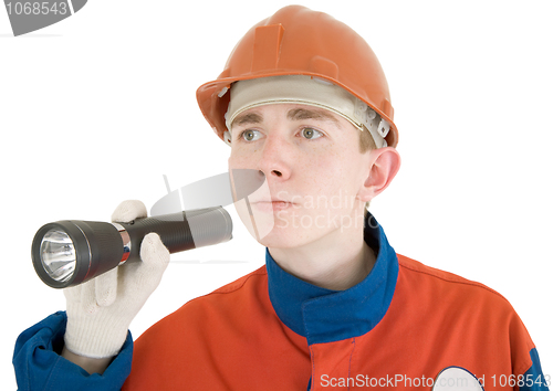 Image of Builder and flash-light
